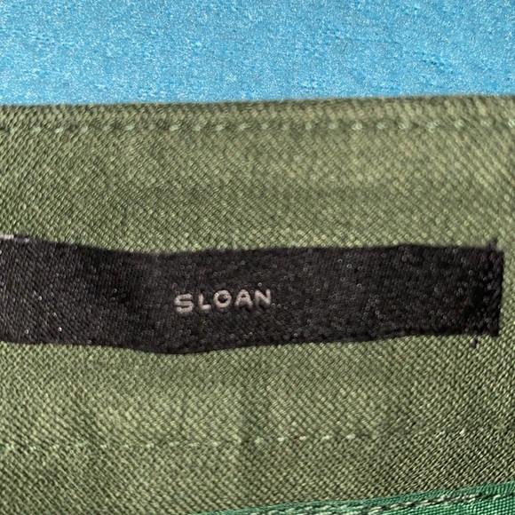 BANANA REPUBLIC Sloan olive color mid rise bi-stretch button ankles NEW size 4 - Picture 8 of 15